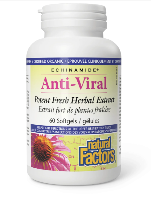 Anti-Viral - Echinamide - Natural Factors - 60 gélules